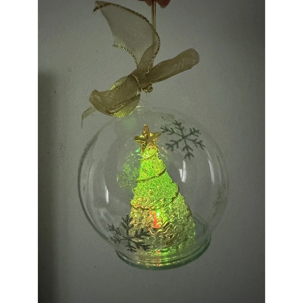Lenox Tree Lit Color Changing American Design Christmas Tree Ornament Wonder
